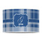 Plaid 12" Drum Lampshade - FRONT (Poly Film)