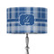 Plaid 12" Drum Lampshade - ON STAND (Fabric)