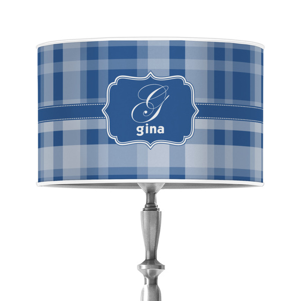 Custom Plaid 12" Drum Lamp Shade - Poly-film (Personalized)