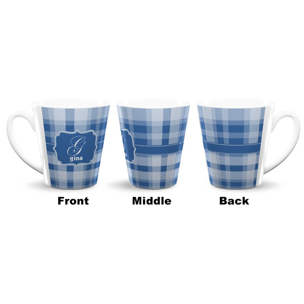 Plaid 12 Oz Latte Mug - Approval