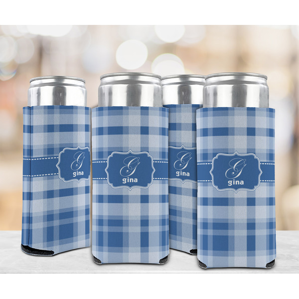 Plaid 12oz Tall Can Sleeve - Set of 4 - LIFESTYLE