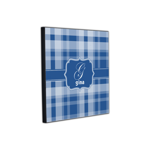 Plaid 12x12 Wood Print - Angle View