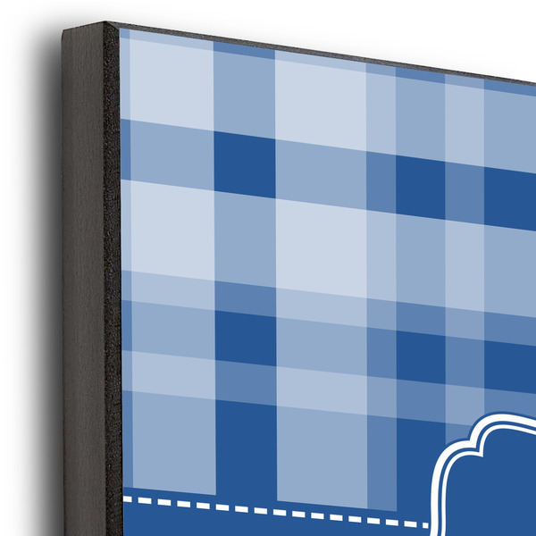 Plaid 12x12 Wood Print - Closeup