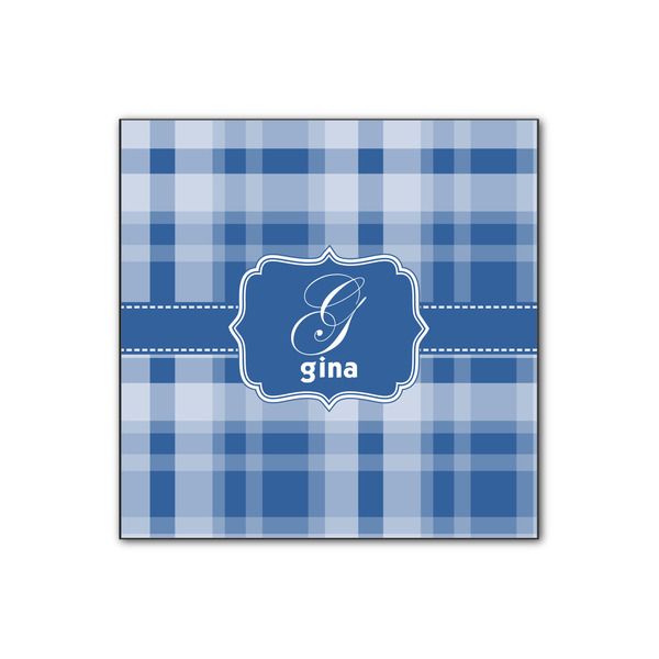 Custom Plaid Wood Print - 12x12 (Personalized)