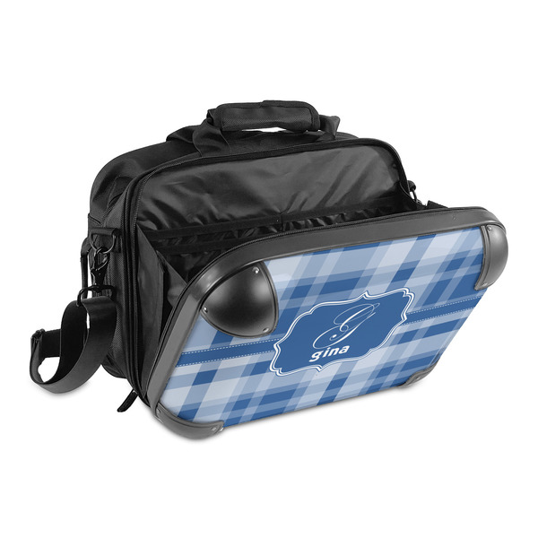 Plaid 15" Hard Shell Briefcase - Open