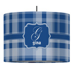 Plaid Drum Pendant Lamp (Personalized)