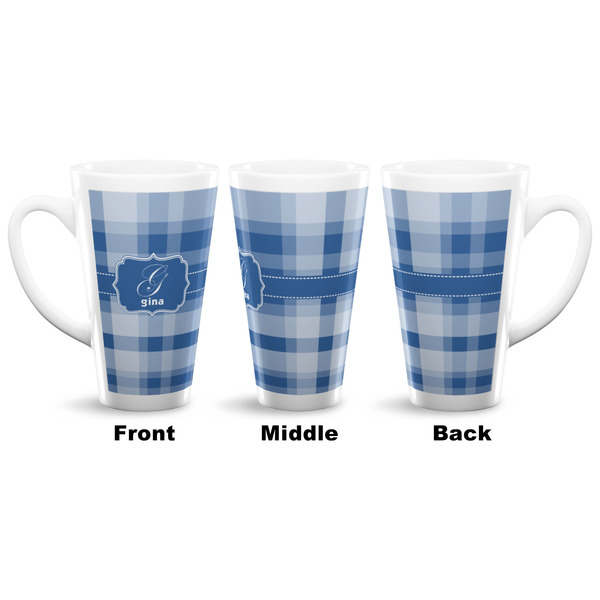Plaid 16 Oz Latte Mug - Approval