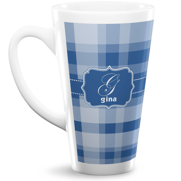 Custom Plaid Latte Mug (Personalized)