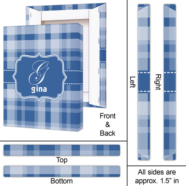 Plaid 16x20 - Canvas Print - Approval