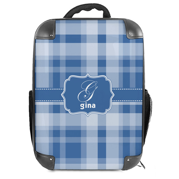 Custom Plaid Hard Shell Backpack (Personalized)
