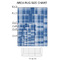 Plaid 2'x3' Indoor Area Rugs - Size Chart
