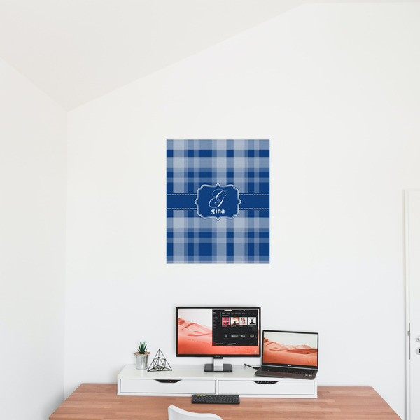Plaid 20x24 - Matte Poster - On the Wall