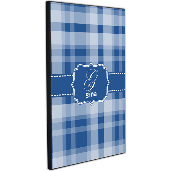 Plaid 20x30 Wood Print - Angle View