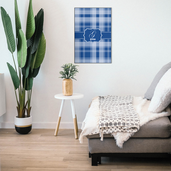 Plaid 20x30 Wood Print - In Context