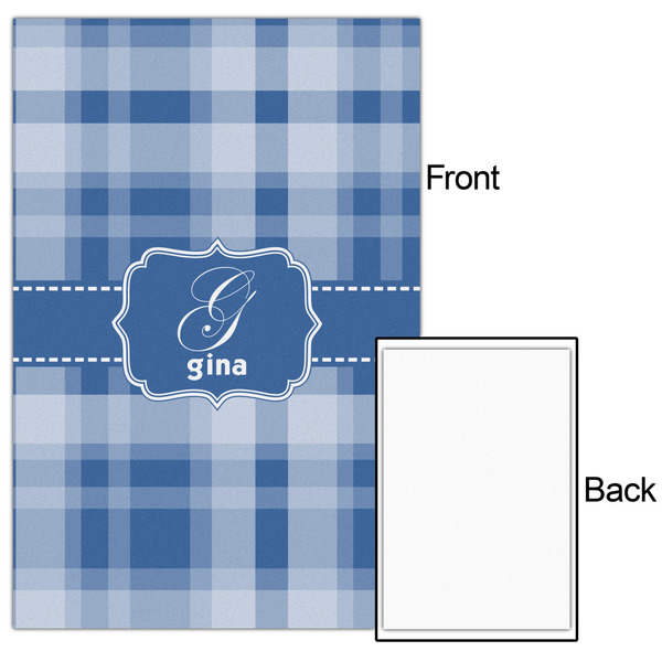 Plaid 24x36 - Matte Poster - Front & Back