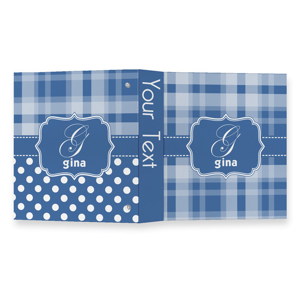 Plaid 3 Ring Binders - Full Wrap - 1" - OPEN OUTSIDE