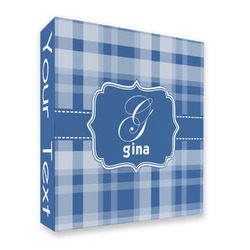Plaid 3 Ring Binder - Full Wrap - 2" (Personalized)
