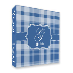 Plaid 3 Ring Binder - Full Wrap (Personalized)