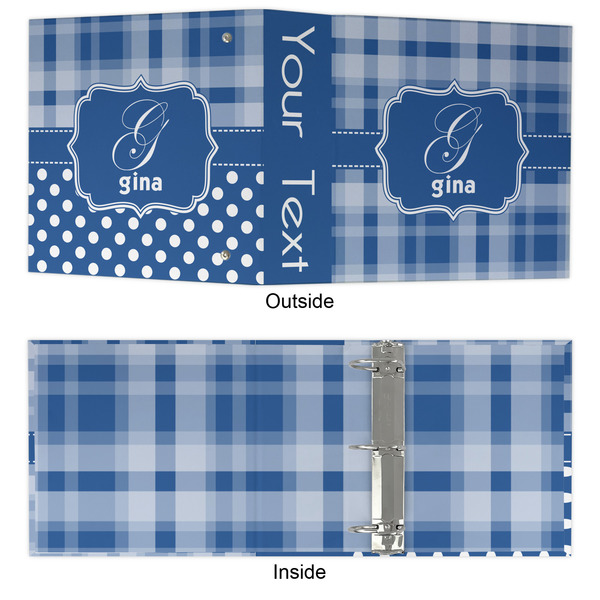 Plaid 3 Ring Binders - Full Wrap - 3" - APPROVAL