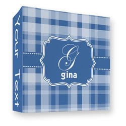 Plaid 3 Ring Binder - Full Wrap - 3" (Personalized)