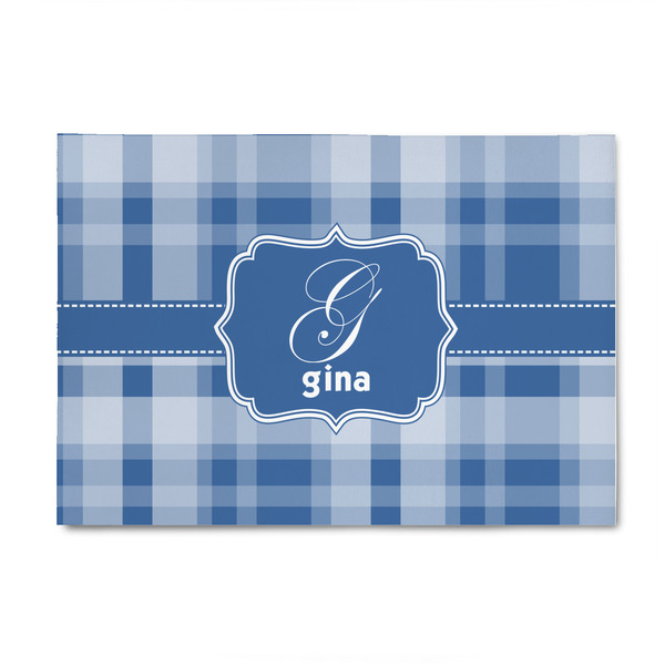 Custom Plaid 4' x 6' Indoor Area Rug (Personalized)