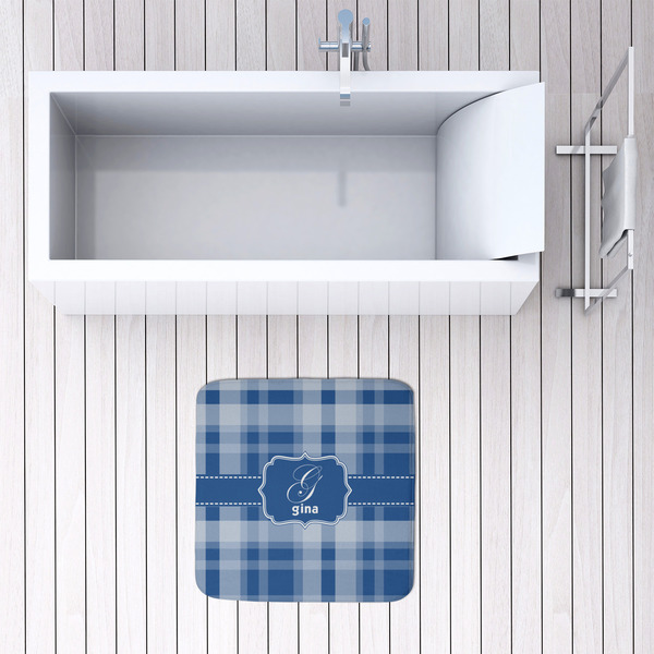 Plaid 48x48 Foam Memory Mat - LIFESTYLE