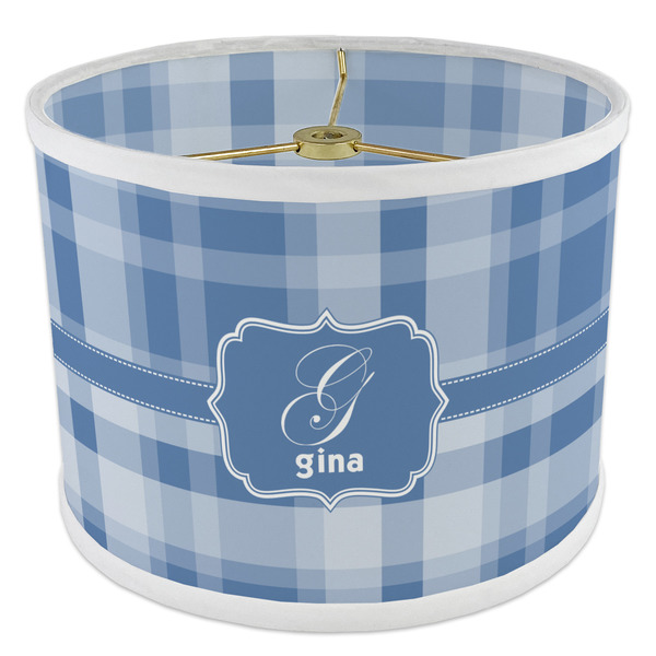 Plaid 8" Drum Lampshade - ANGLE Poly-Film
