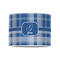 Plaid 8" Drum Lampshade - FRONT (Poly Film)