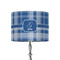 Plaid 8" Drum Lampshade - ON STAND (Fabric)