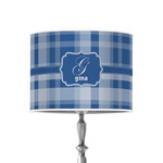 Plaid 8" Drum Lamp Shade - Poly-film (Personalized)