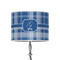 Plaid 8" Drum Lampshade - ON STAND (Poly Film)
