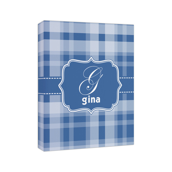 Plaid 8x10 - Canvas Print - Angled View