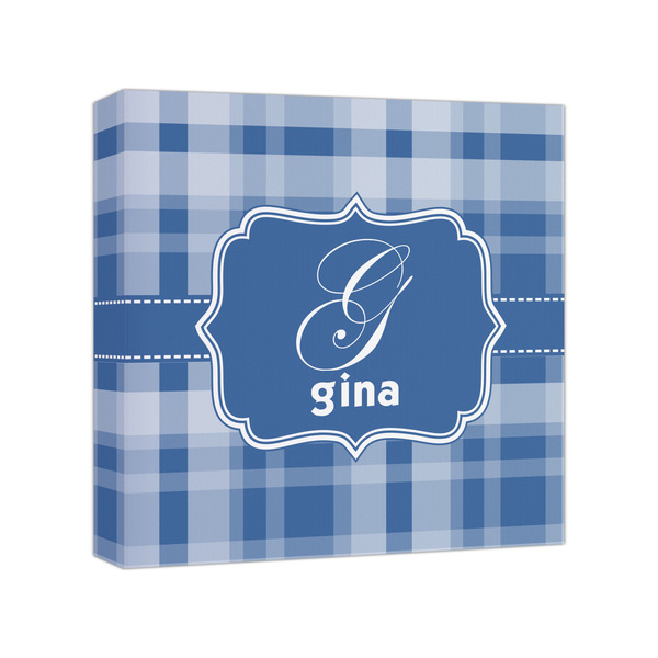 Custom Plaid Canvas Print - 8x8 (Personalized)