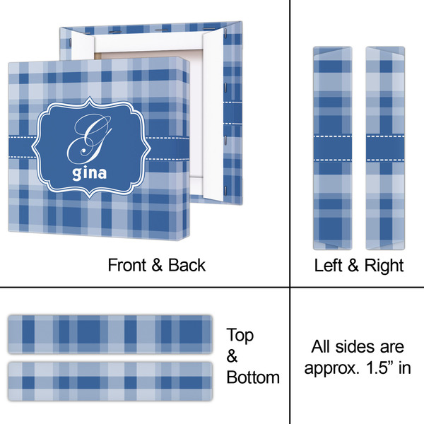 Plaid 8x8 - Canvas Print - Approval
