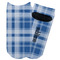 Plaid Adult Ankle Socks - Single Pair - Front and Back