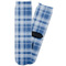 Plaid Adult Crew Socks - Single Pair - Front and Back