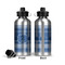 Plaid Aluminum Water Bottle - Front and Back