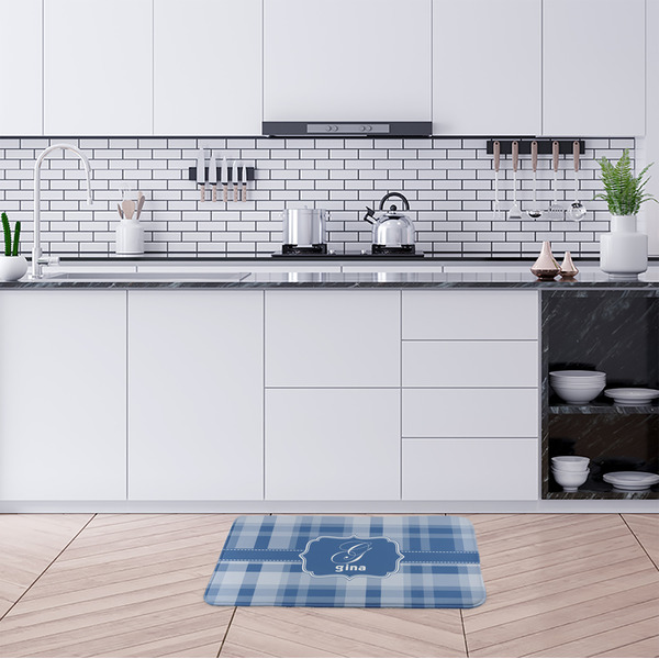 Plaid Anti-Fatigue Kitchen Mats - LIFESTYLE