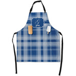 Plaid Apron With Pockets w/ Name and Initial