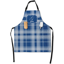 Plaid Apron With Pockets w/ Name and Initial