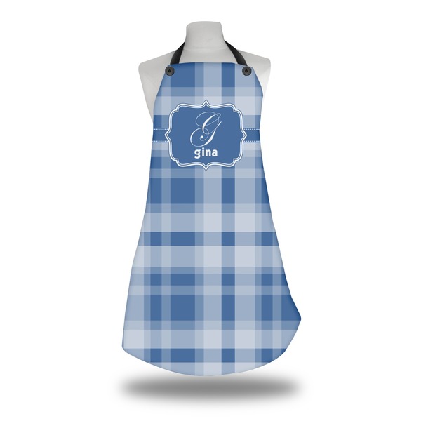 Custom Plaid Apron w/ Name and Initial