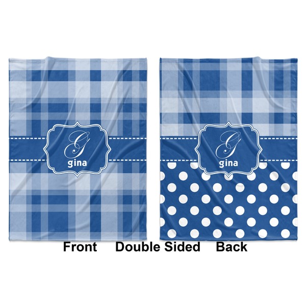 Plaid Baby Blanket (Double Sided - Printed Front and Back)