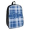 Plaid Backpack - angled view