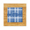 Plaid Bamboo Trivet with 6" Tile - FRONT