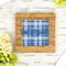 Plaid Bamboo Trivet with 6" Tile - LIFESTYLE