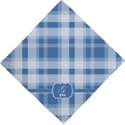 Plaid Dog Bandana Scarf w/ Name and Initial