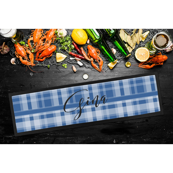 Plaid Bar Mat - Large - LIFESTYLE