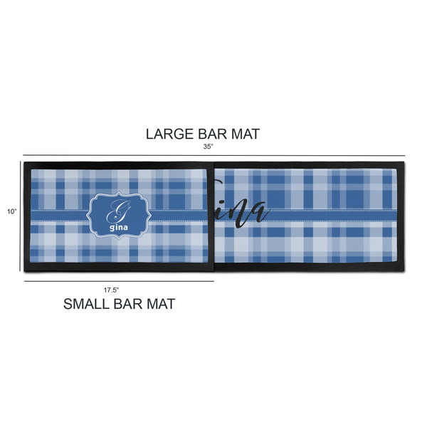 Plaid Bar Mats - Sizing Chart