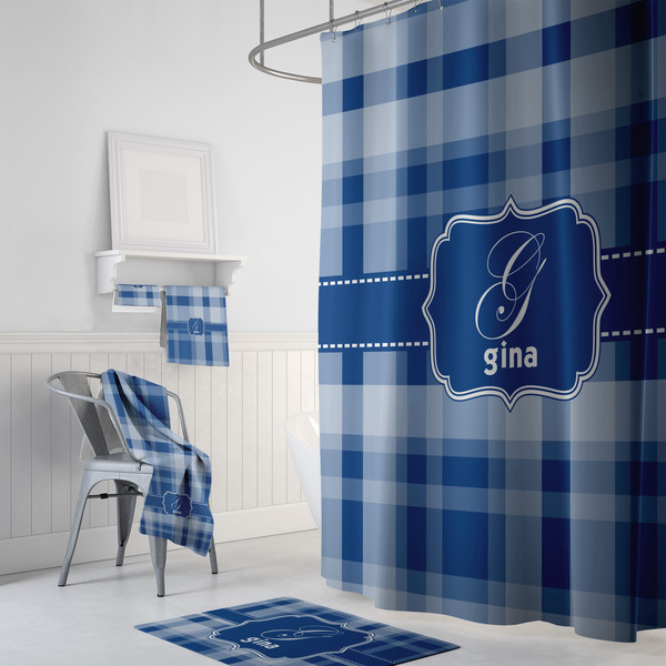 Plaid Bath Towel Sets - 3-piece - In Context