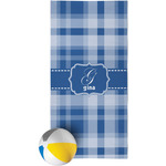 Plaid Beach Towel (Personalized)